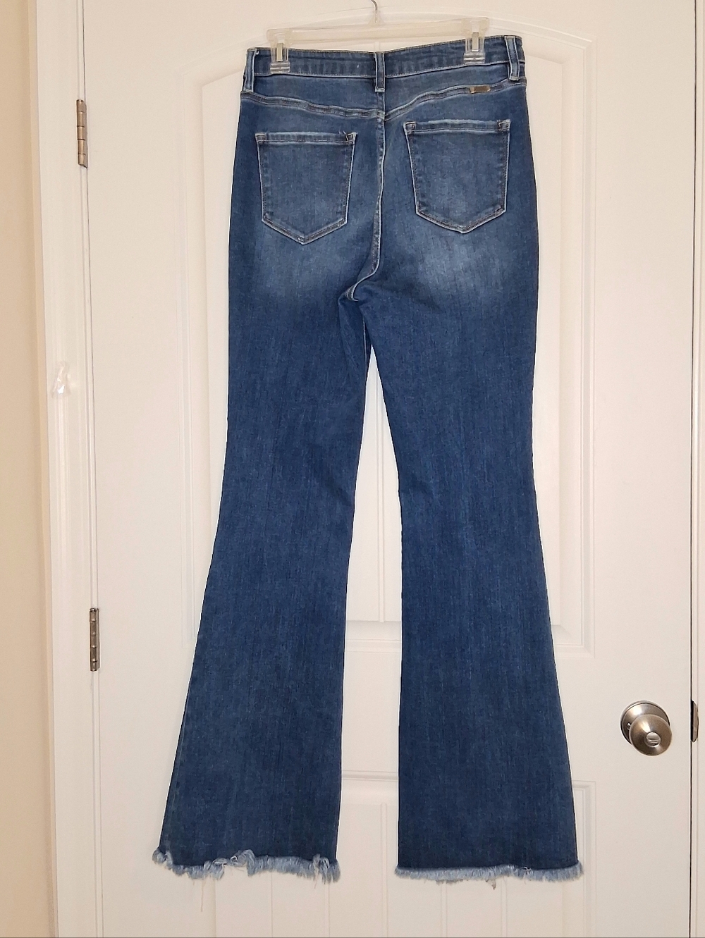 KanCan Ashton High Rise Stretch Flare Yoke Detail Boho Jeans Sz 11/29 Blue Denim - Picture 4 of 12